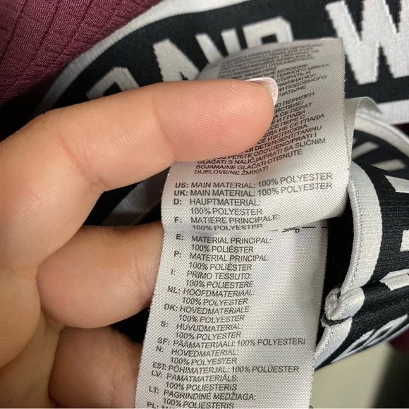 Adidas Maroon White Trefoil 3 Stripes Banded Sweatshirt Top Women's Size Small - Picture 11 of 12